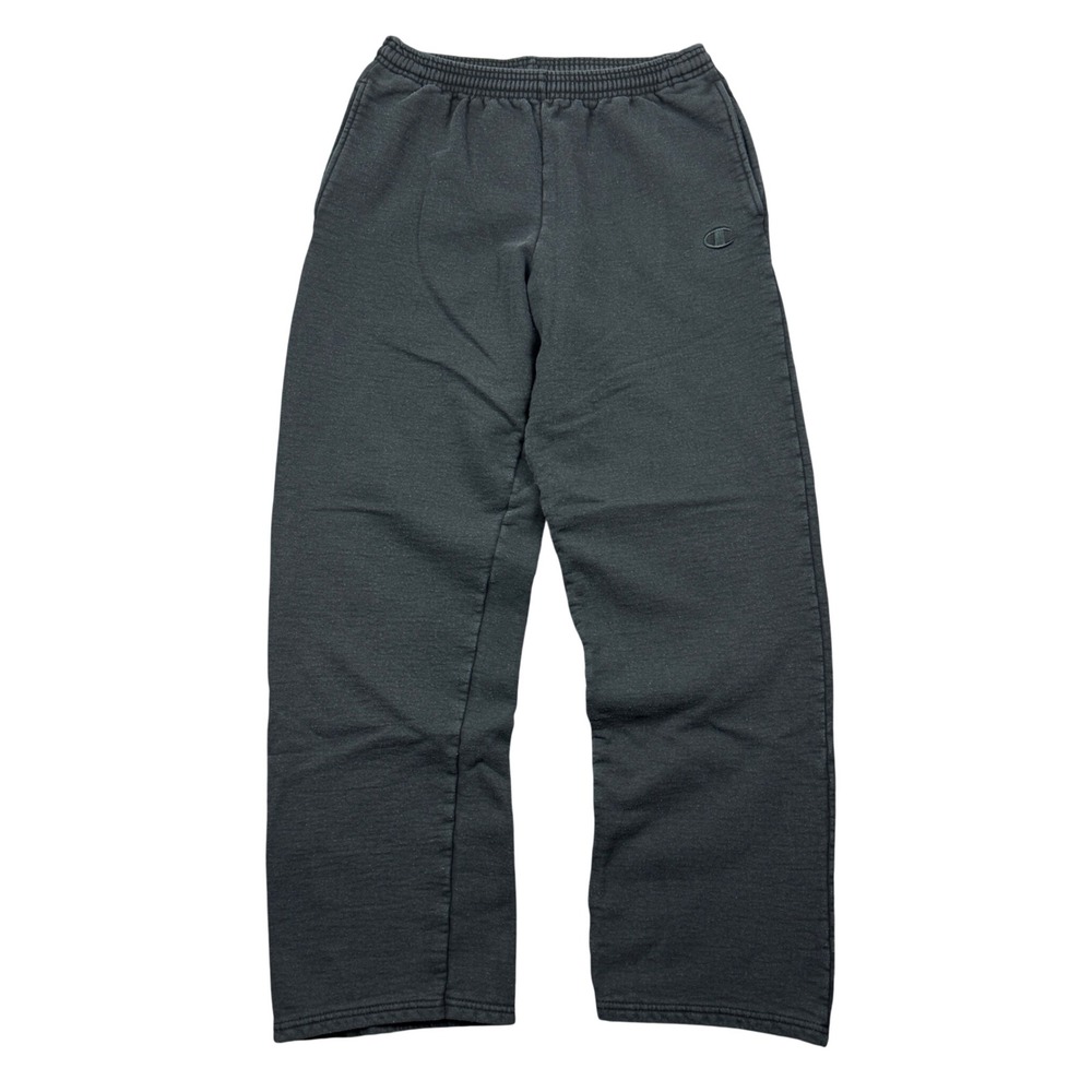 Champion Mens Medium Sweatpants‎ Black Fleece Workout Gym Casual Drawstring